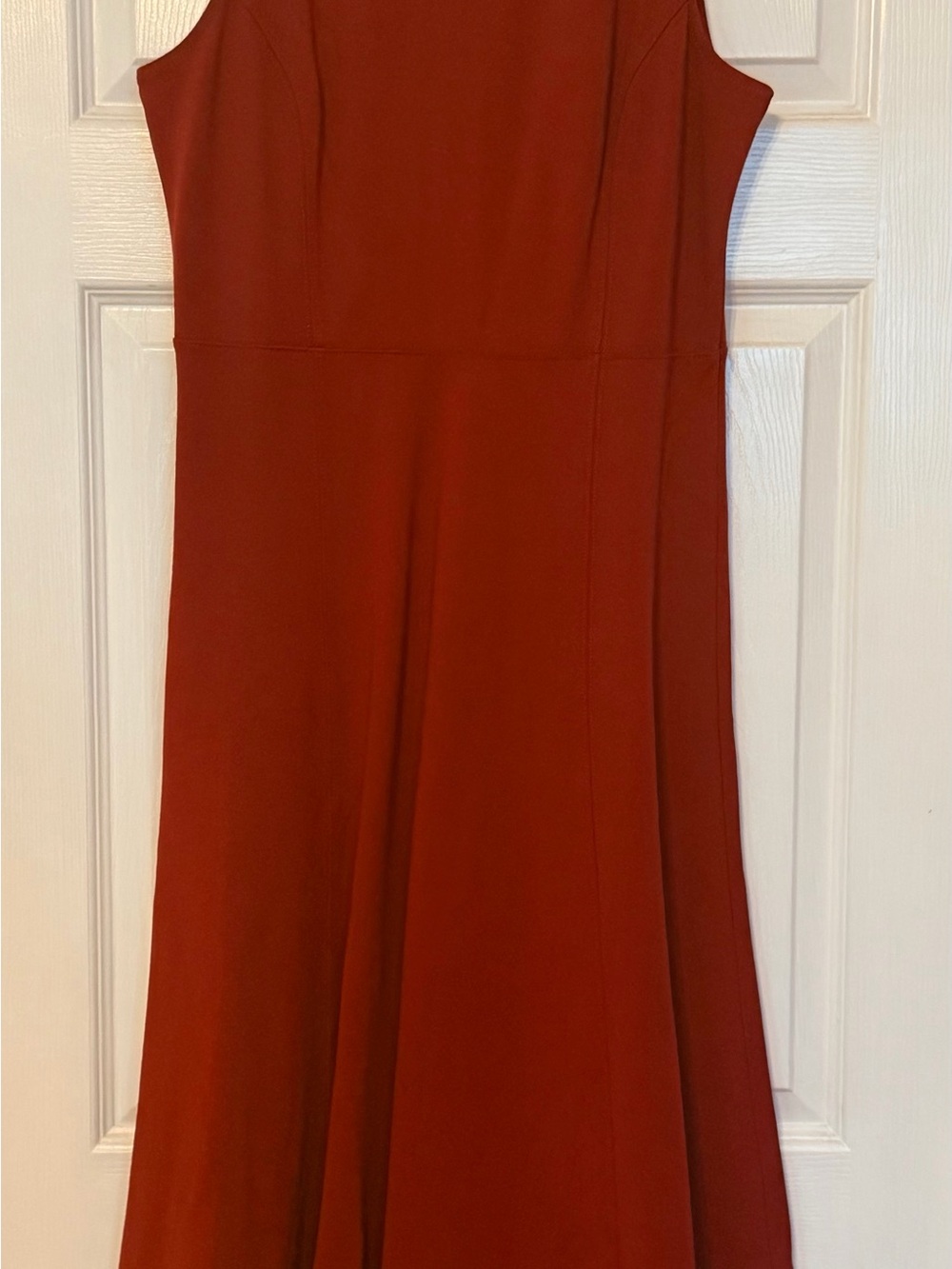 LOFT Sleeveless Midi Dress in Cranberry